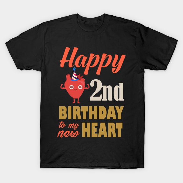 2nd Heart Transplant Anniversary T-Shirt by RW